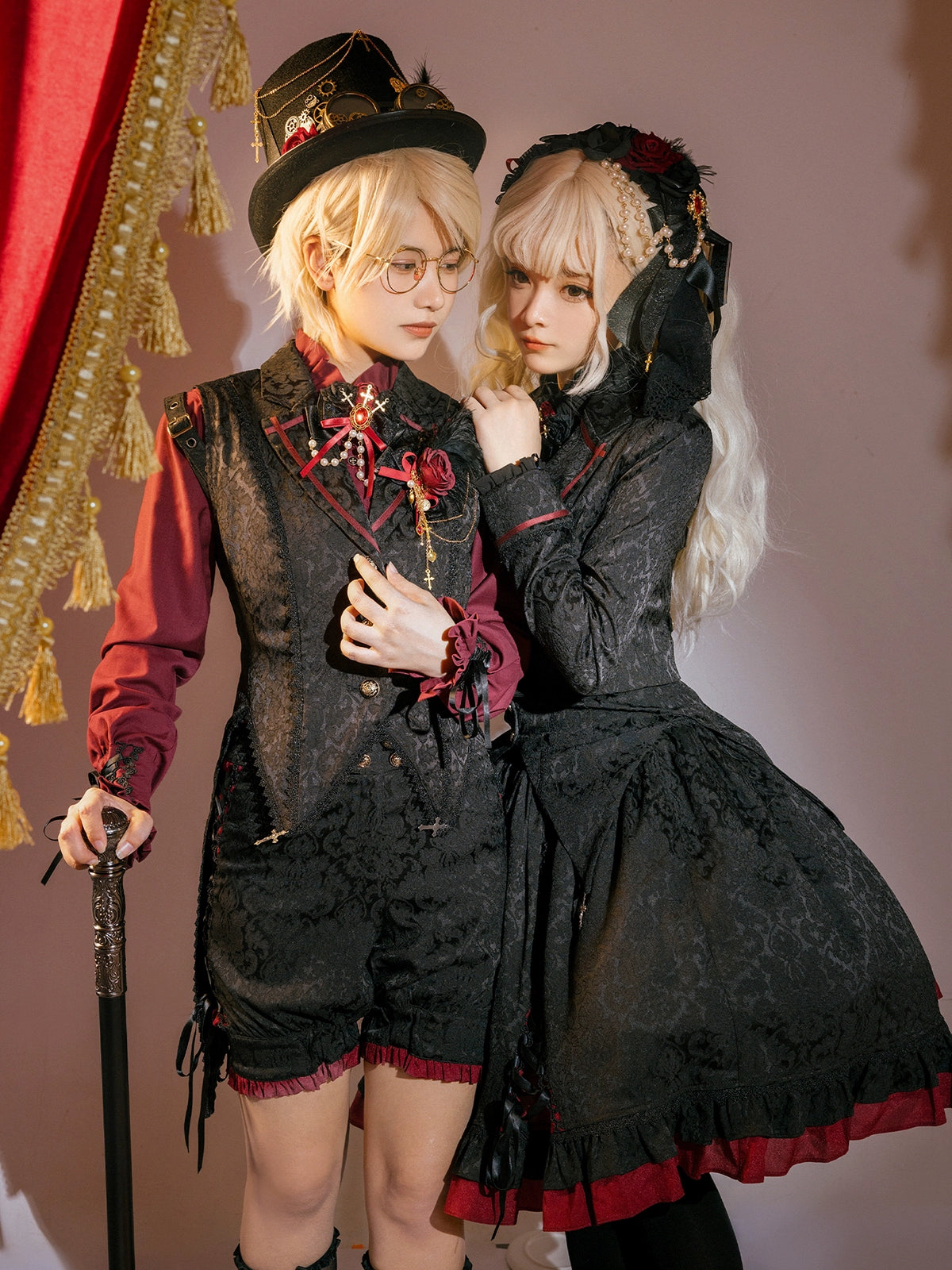 Luna Planetarium - Evil Fang - Gothic Lolita JSK Suit Ouji Lolita Shorts Suit