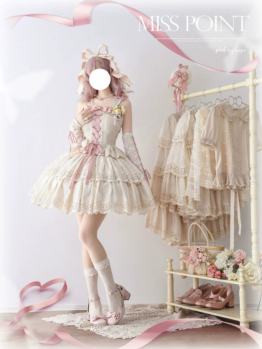 Miss Point - Forest Waltz - Classic Lolita Blouse & Multi-Tiered Ruffles SK 44233:800039