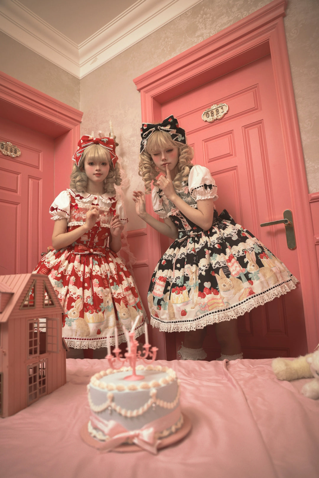 Dark Star Island~Honey Bunny Cake~Sweet Lolita JSK/OP/Strap SK/Shirt 39864:639024