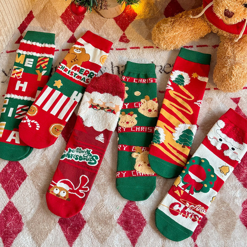 Christmas Cotton Socks Gift Box