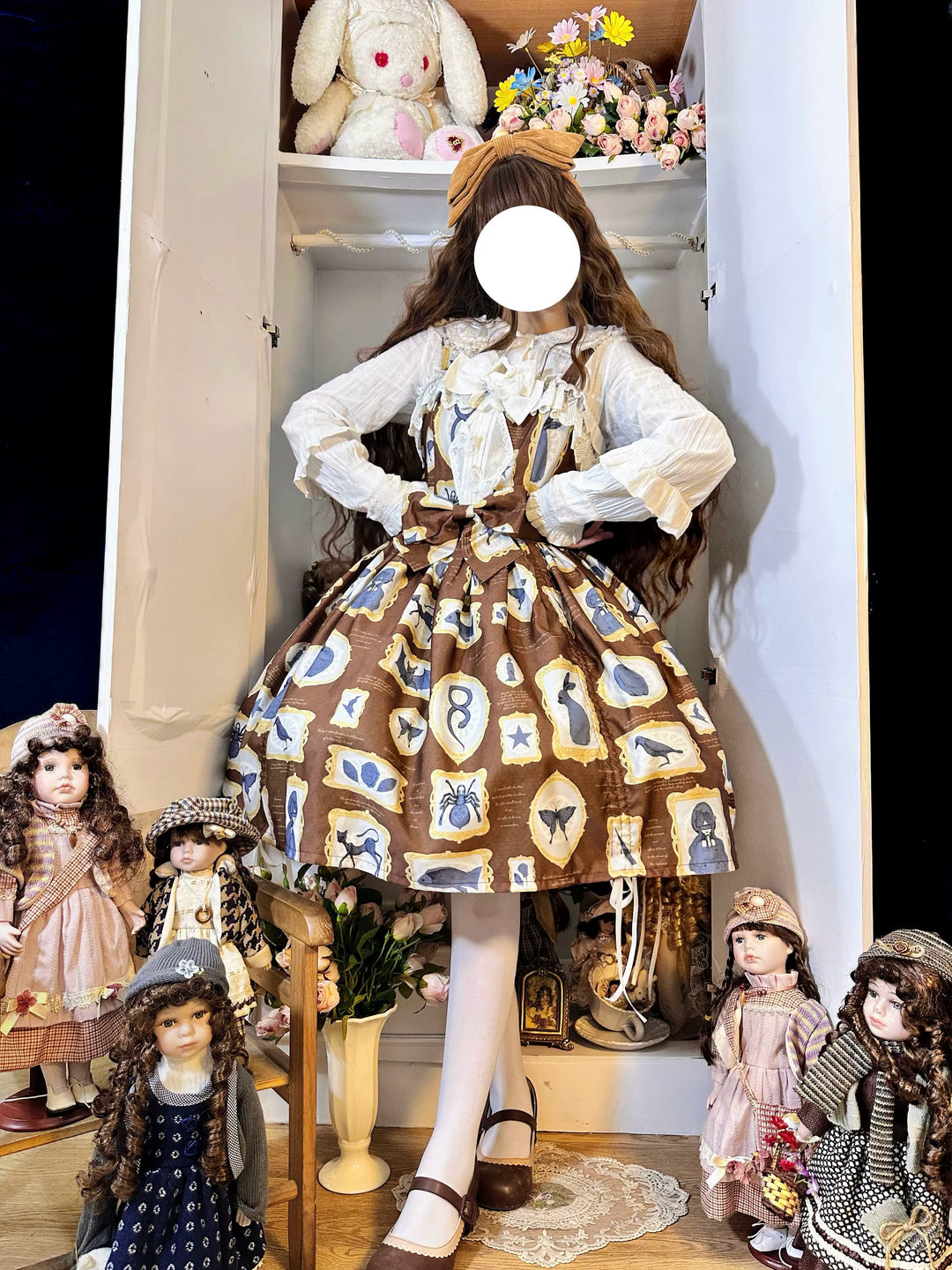 Magic Tea Party~Classic Lolita JSK with Elegant Art-Inspired Prints