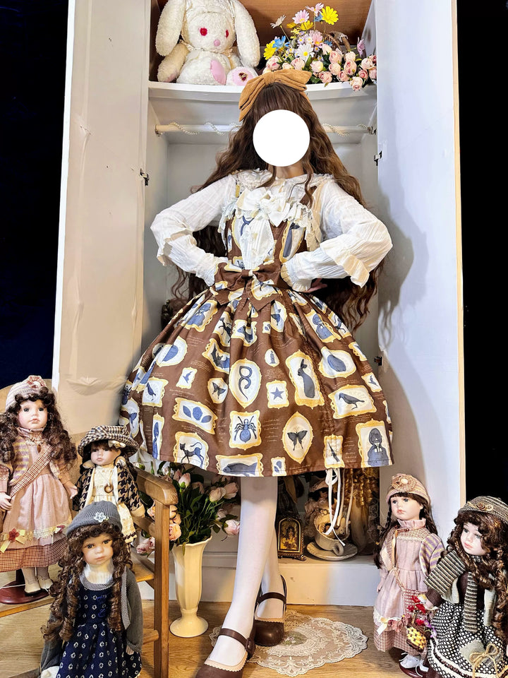 Magic Tea Party~Classic Lolita JSK with Elegant Art-Inspired Prints