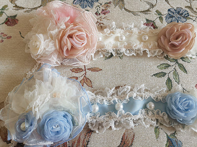 Henrietta~Look for Butterflies~Elegant Lolita Princess Dress Accessories Multicolor free size light pink headband 