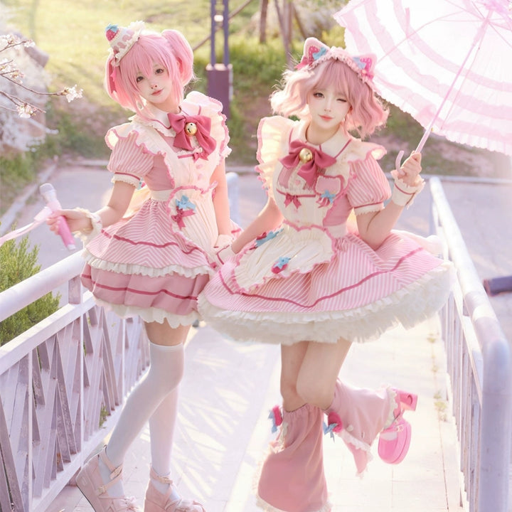 Sakurahime~Berry Bubble~Cute Lolita OP Dress Two Kawaii Styles   