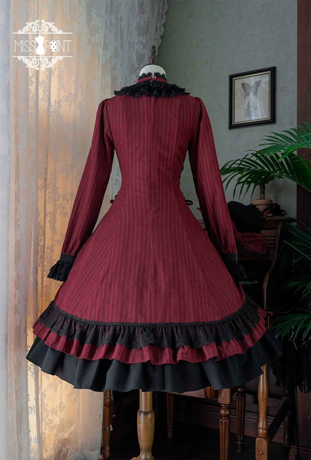 Miss Point~Perintz Manor~Gothic Lolita OP Long Sleeve Retro Lolita Dress