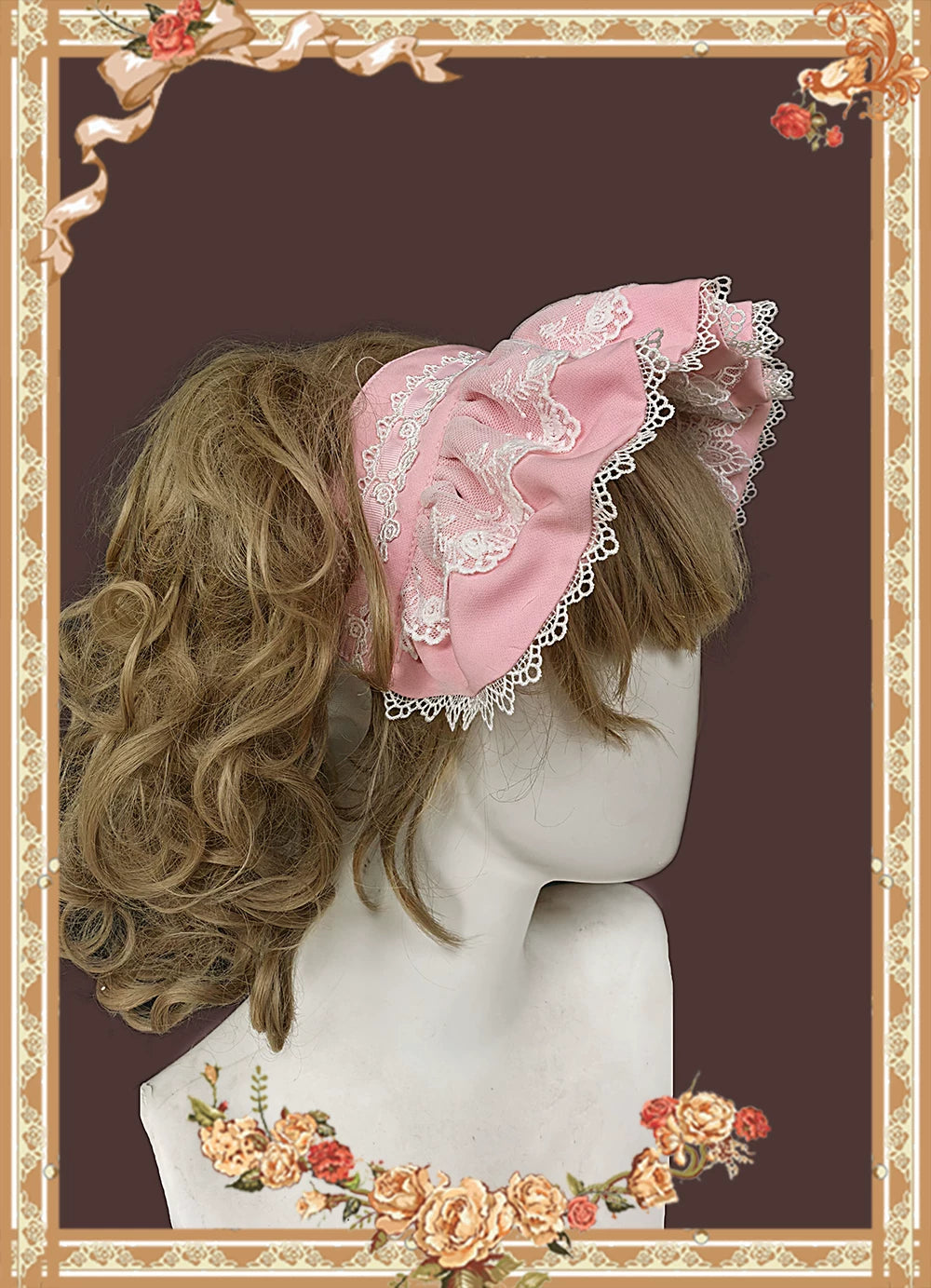 Mirror Doll - Old School Lolita Tiered Hem JSK with Polka Dot Lace 45540:853702