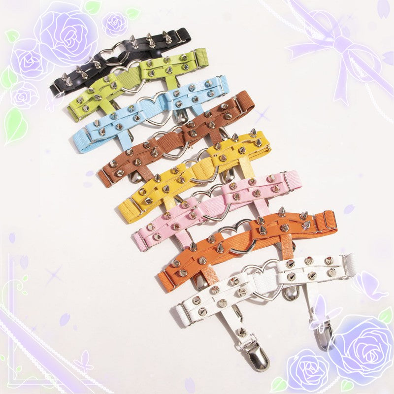 Day Dream - Punk Lolita Garters Stocking Clips Multicolors light coffee color (price is for one; buy two for a pair)