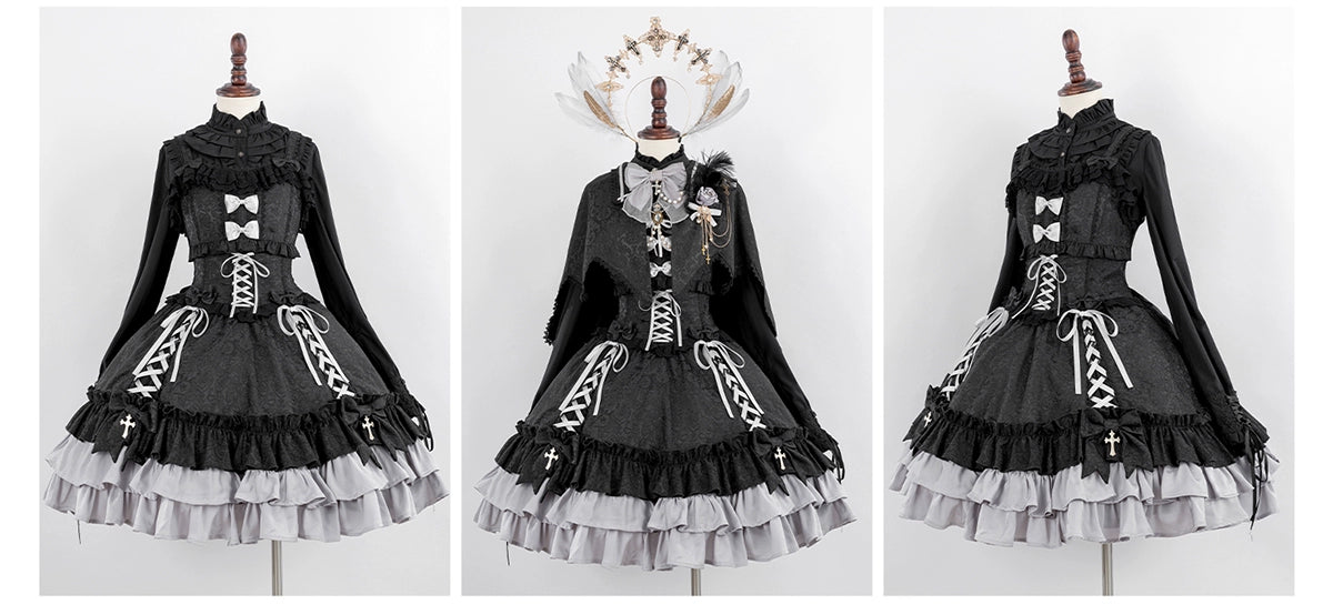 (BFM)Luna Planetarium~Evil Fang~Gothic Lolita JSK Suit Ouji Lolita Shorts Suit 36838:531830