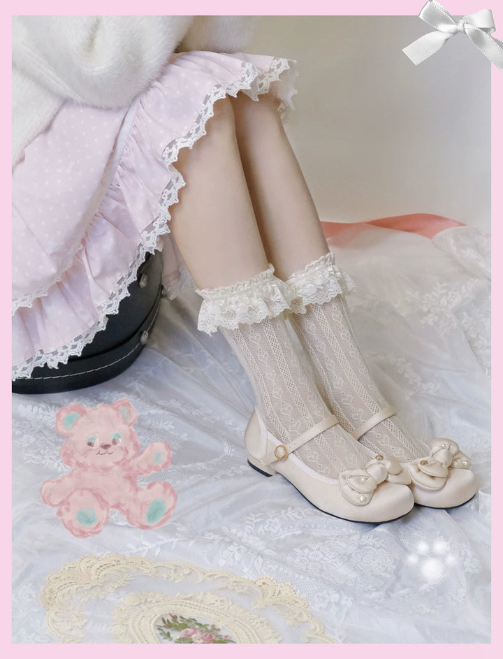 Dolly Doll~Little Fat Ding~Sweet Lolita Shoes Low Heel Round-toe Shoes   