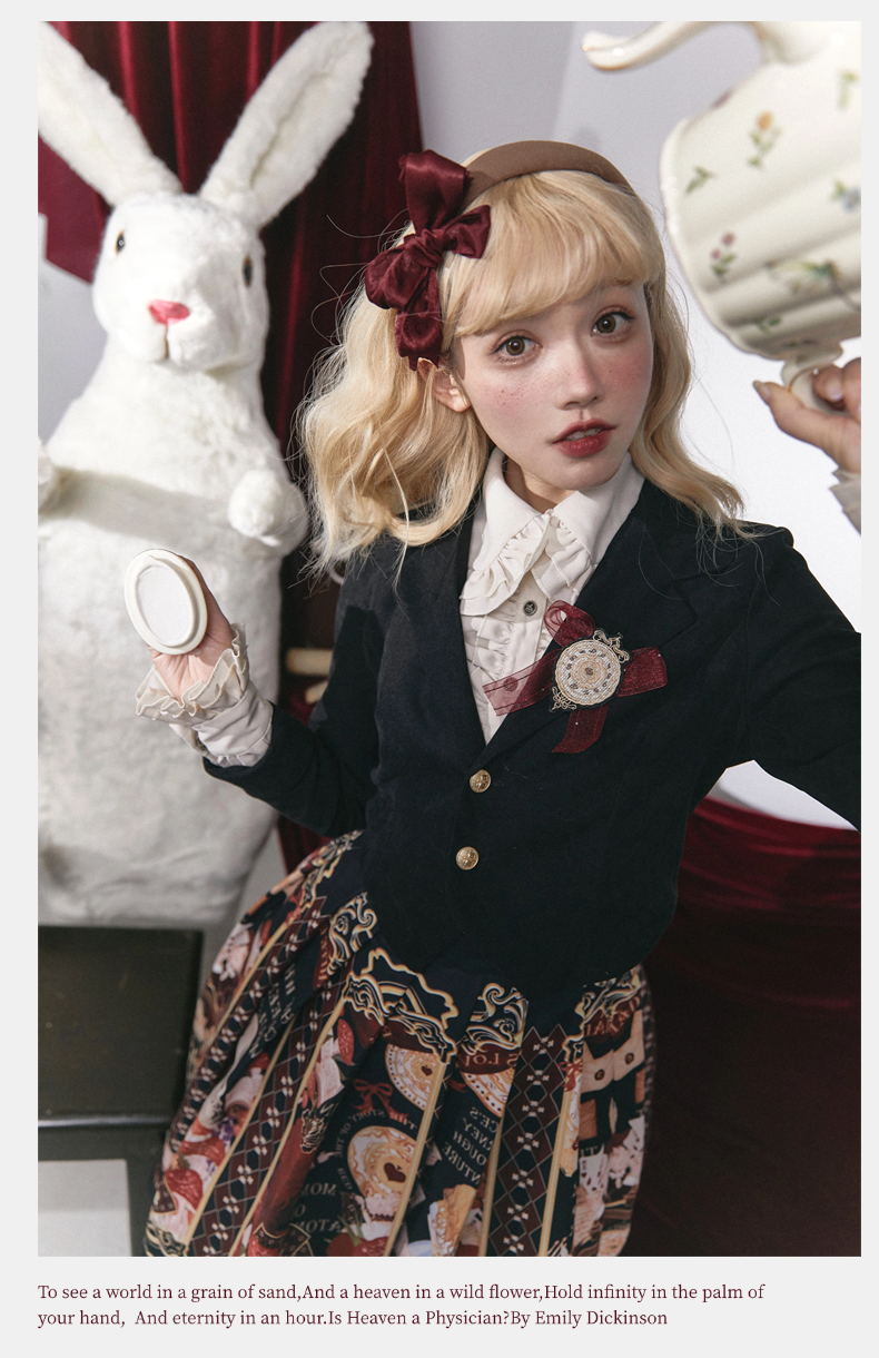 Alice in Wonderland~Holy Night Alice~Classic Lolita Dress Preppy Style Bust-supporting JSK 40466:663780