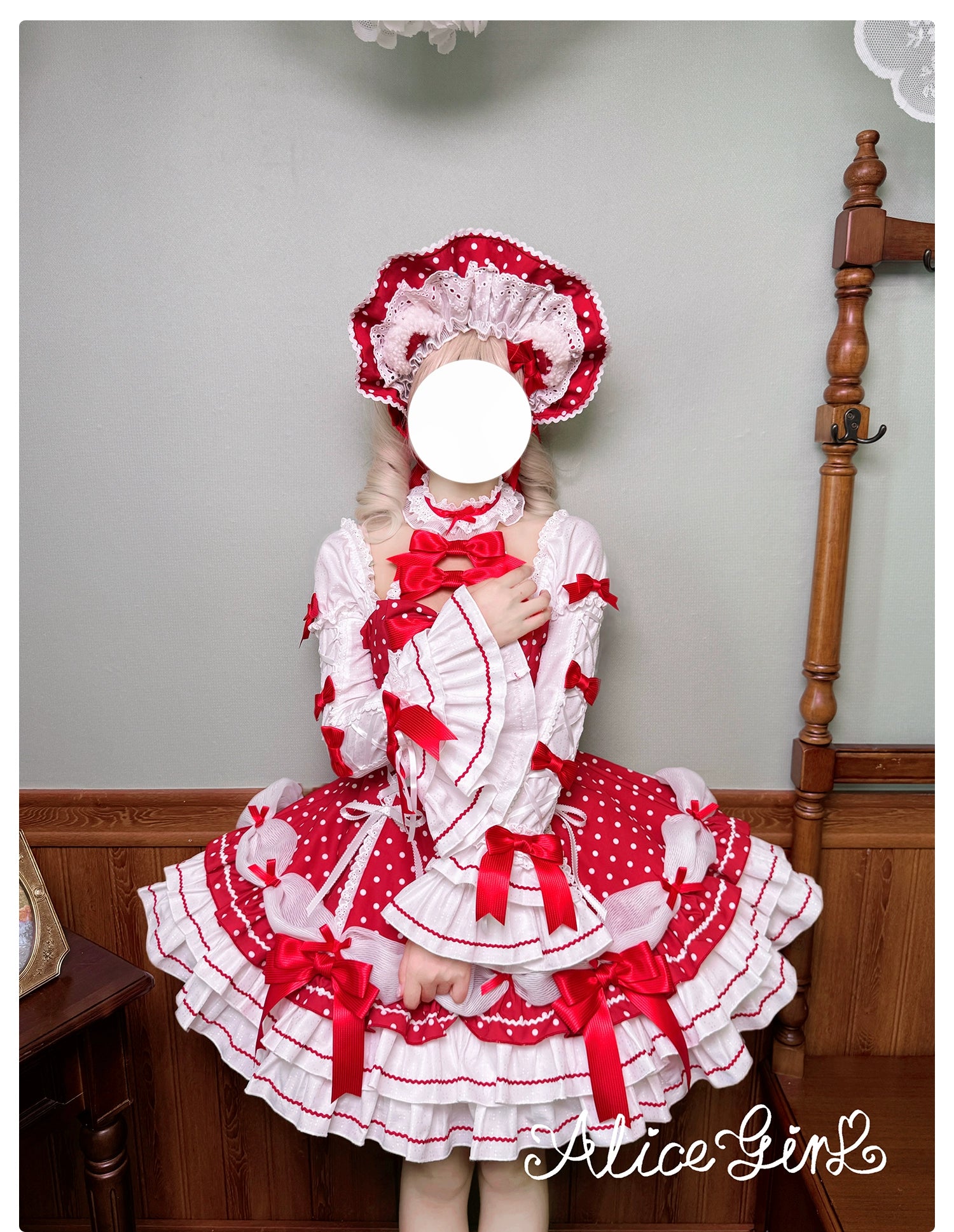 Alice Girl - Old School Polka Dots - Halter Neck Sweet Lolita OP Dress