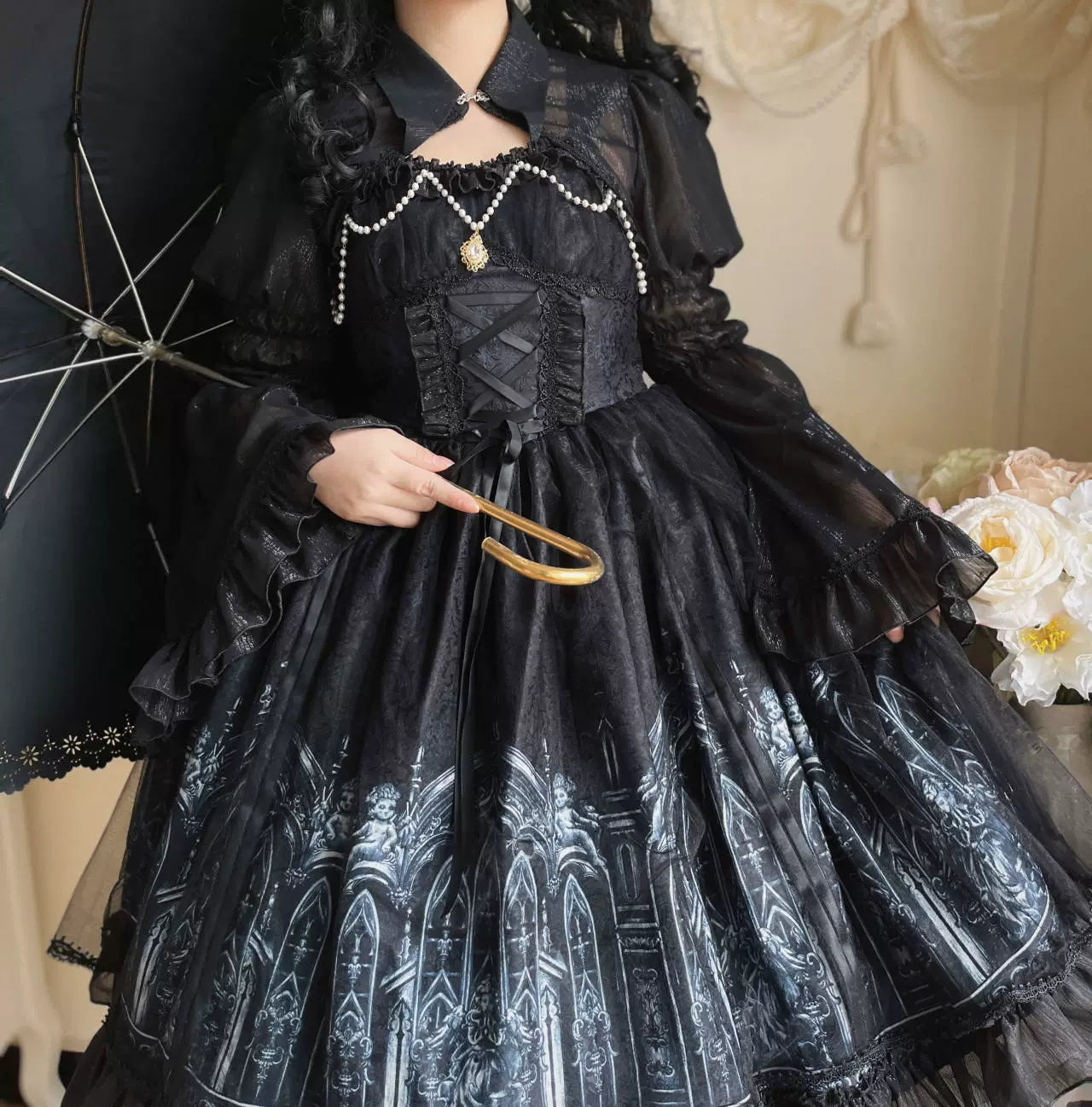 Sugar Girl - Silent Night Church - Gothic Lolita JSK Dress & Bolero 43927:789859