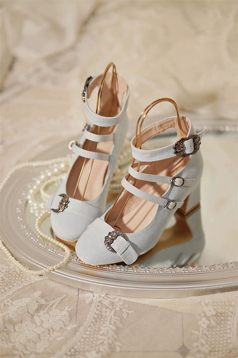MR.Qiutian~Velia~Elegent Lolita Shoes CLA Thick Heel Shoes 34226:480918