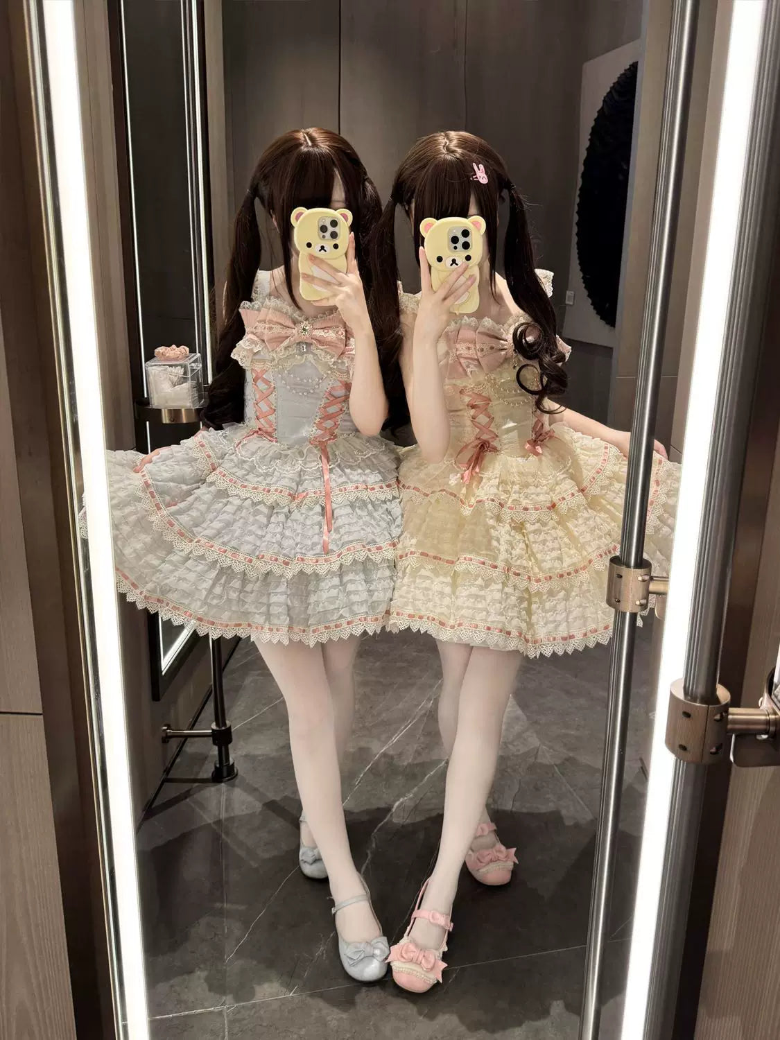 Floral Elegy - Sweet Lolita JSK Dress, Tiered Hem