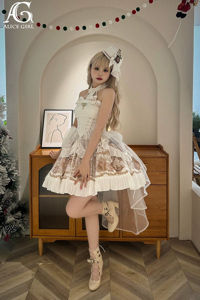 Alice Girl~Doll Mystery~Gothic Lolita Hat Owl Flower Handmade Top Hat   