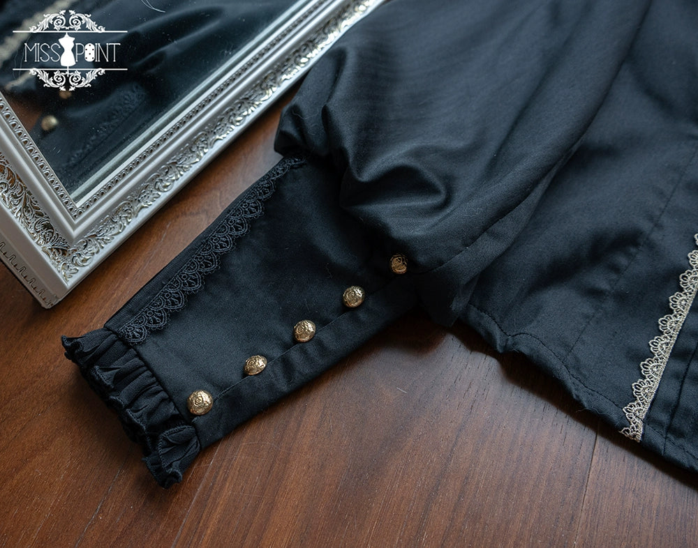 (BFM)Miss Point~Demon Hunting Notes~Elegant Lolita Blouse Ruffled Collar 33612:433966