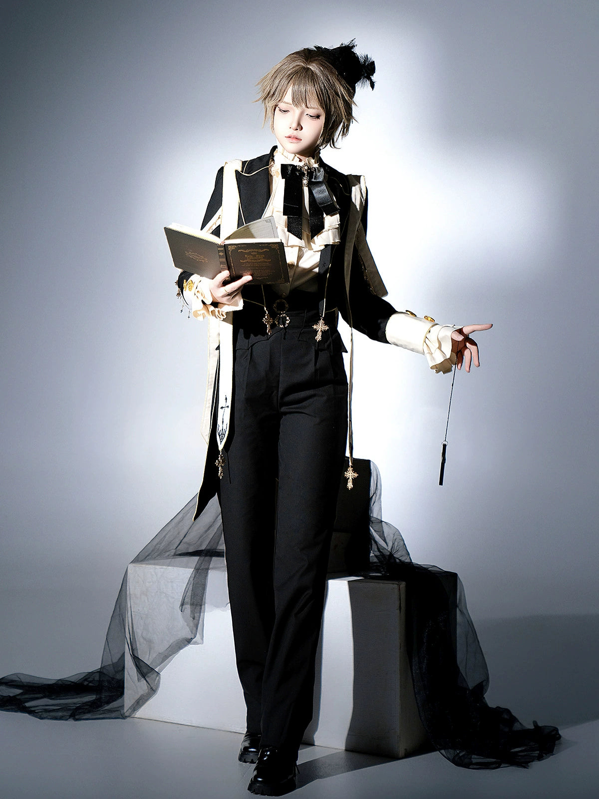 Designer's Gift - Ouji Lolita Shirt Suit Gothic Lolita Pants Set