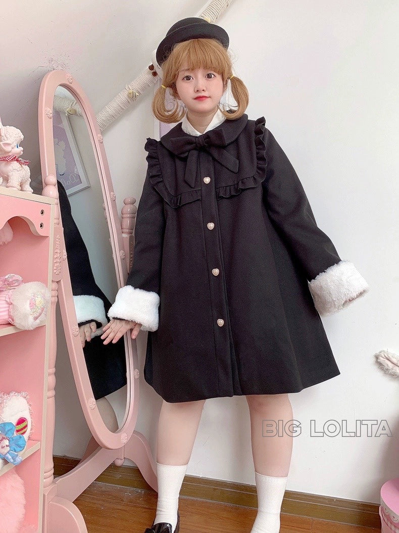BigLolita~Miss Jenny~Plus Size Sweet Lolita Coat Woolen Lolita Coats   