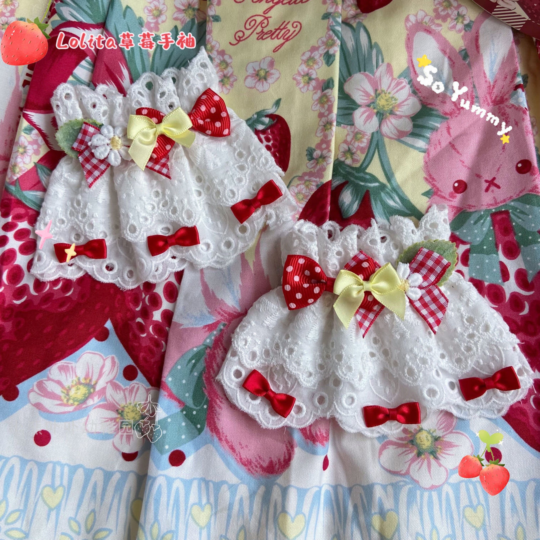 Bear Doll~Original Cute Lolita Bow Cuffs   