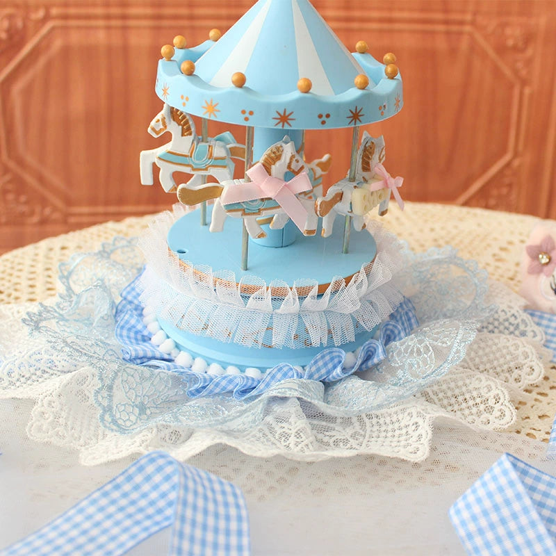 Deer Girl - Handmade Lolita Mini Top Hat Carousel Circus Lace Hat