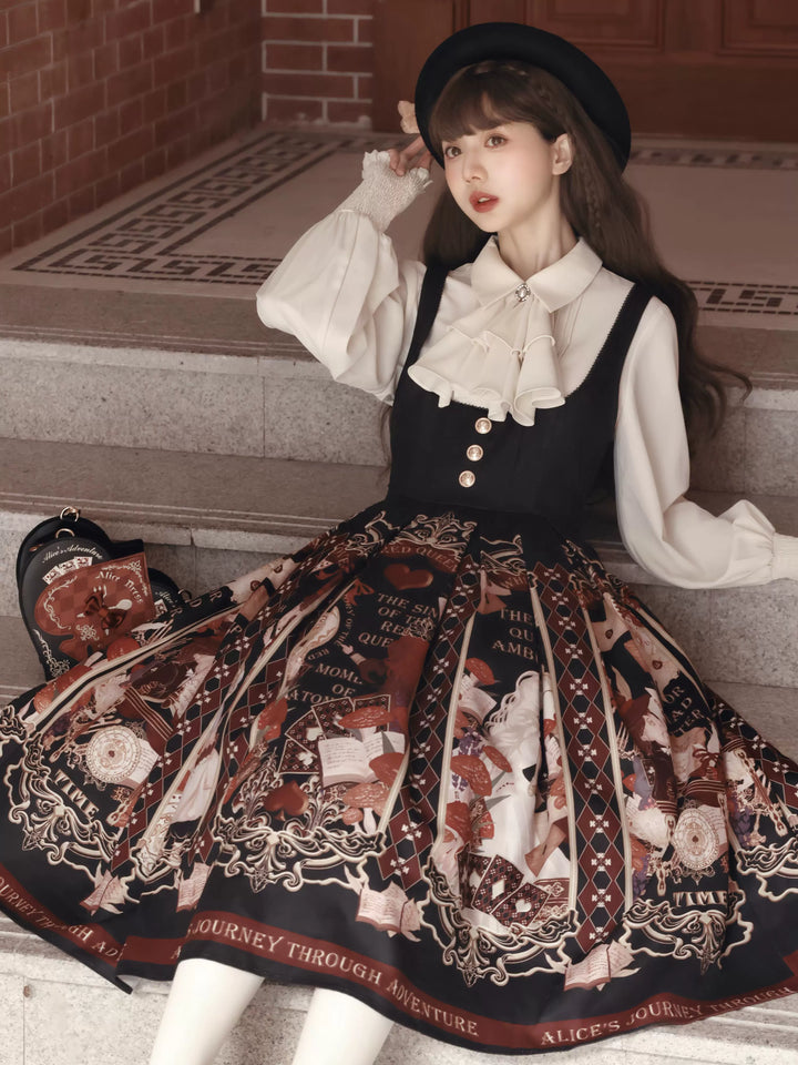 Alice in Wonderland~Holy Night Alice~Classic Lolita Dress Preppy Style Bust-supporting JSK 40466:663810