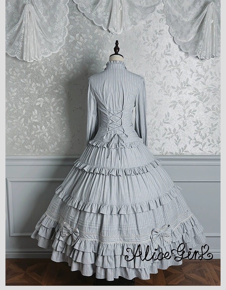 Alice Girl - Duke of Victoria - Classic Lolita Striped Blouse 44093:795227