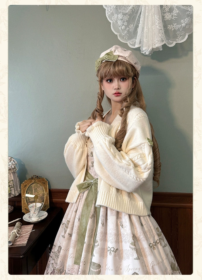 Alice Girl~Iris Study Room~Classic Lolita Cardigan Elegant Lolita Outwear 39304:631008