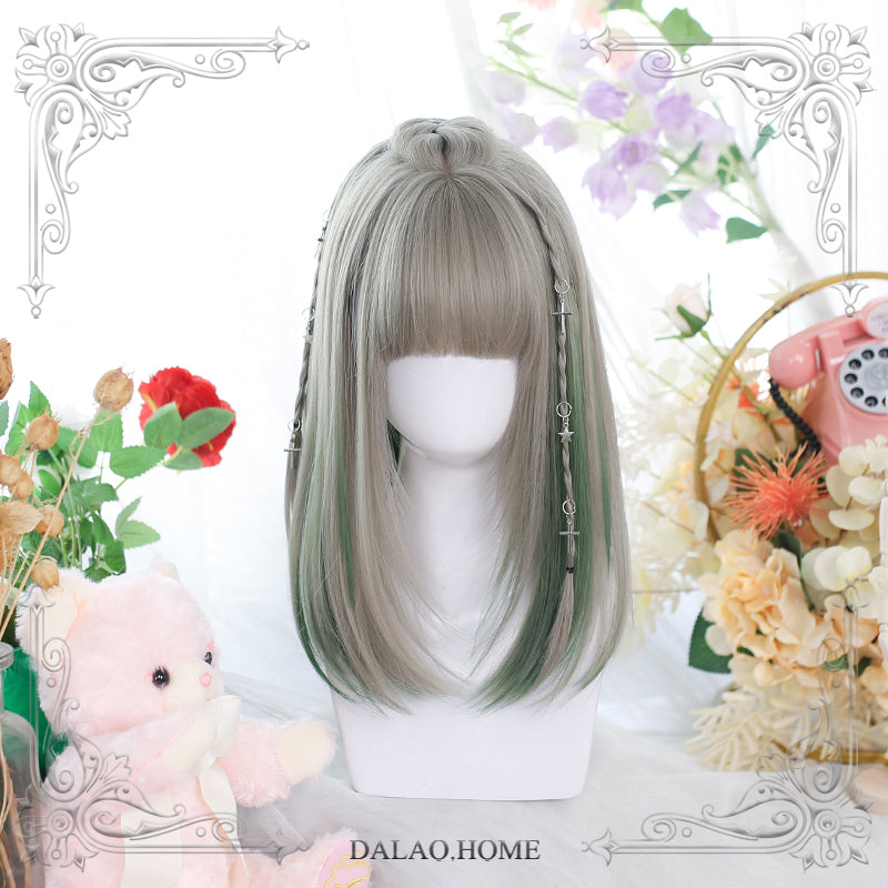 Dalao Home~Whispering Wind~Natural Medium Long Straight Wig chant wind ★ mori wood dyed  