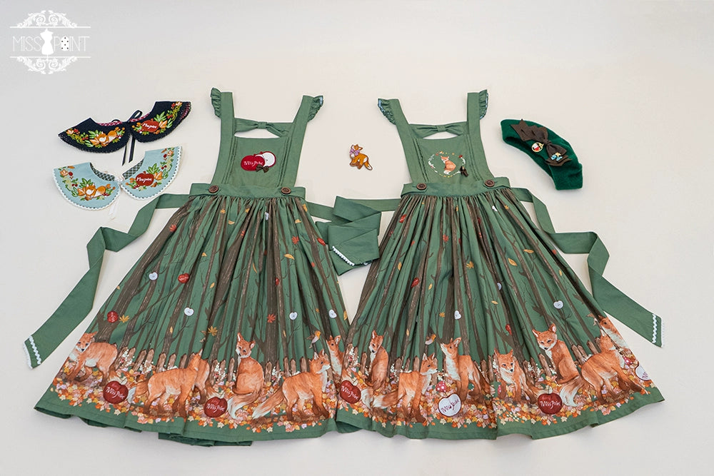 Miss Point~Fat Fox in the Forest~Elegant Lolita Skirt Detachable Chest Guard SK 37582:562256