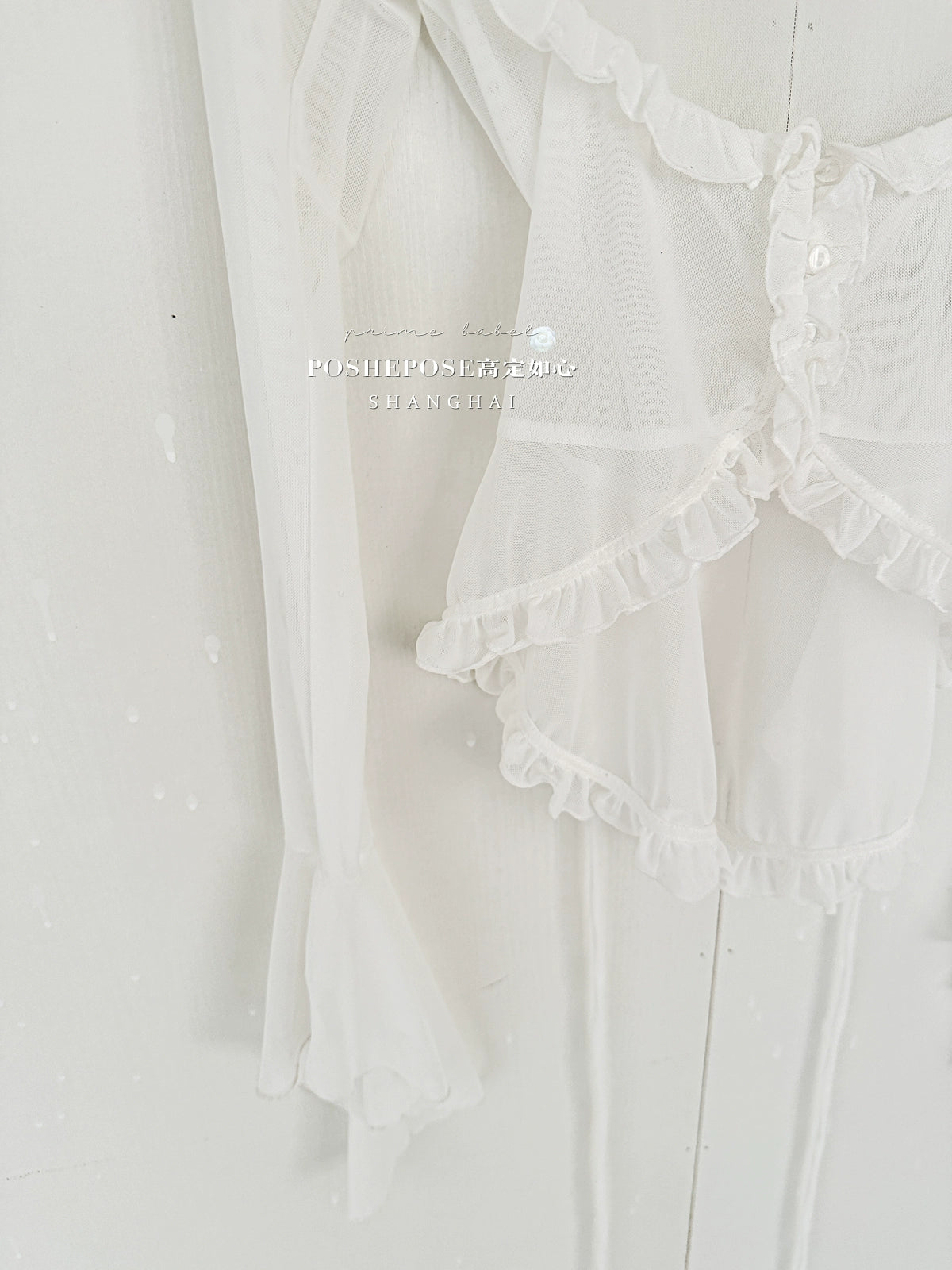 (BFM)POSHEPOSE~Daily Lolita Shirt Ballet Cardigan Shirt   