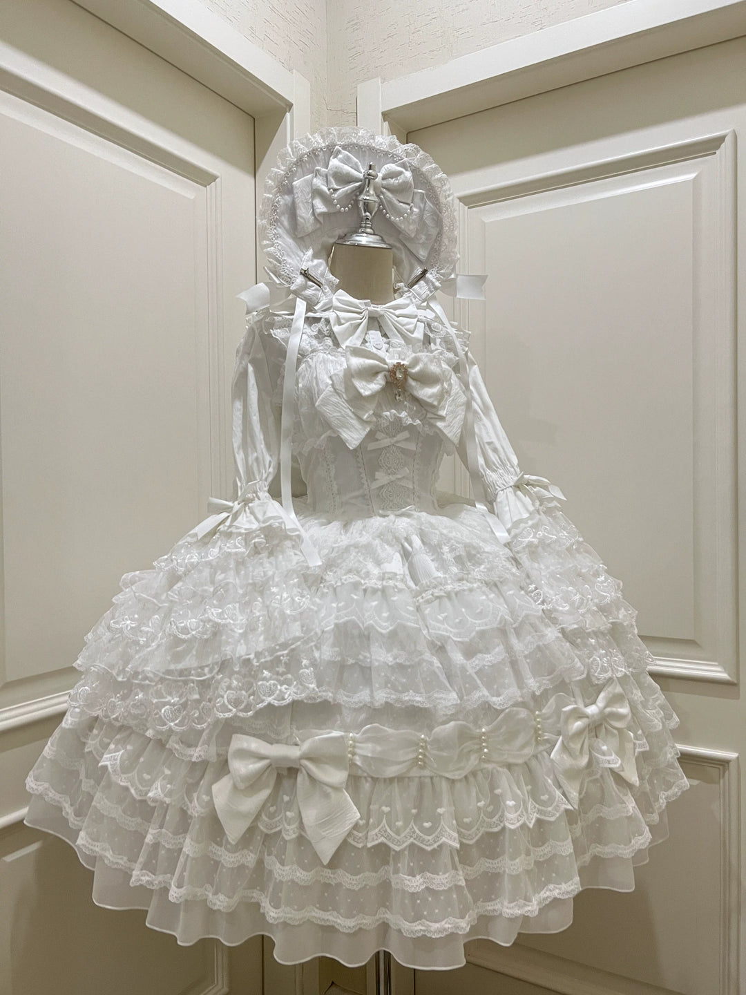 Sugar Girl~Dream Prelude~Princess Lolita JSK Suit Sweet Lolita BNT and Blouse White JSK only S 