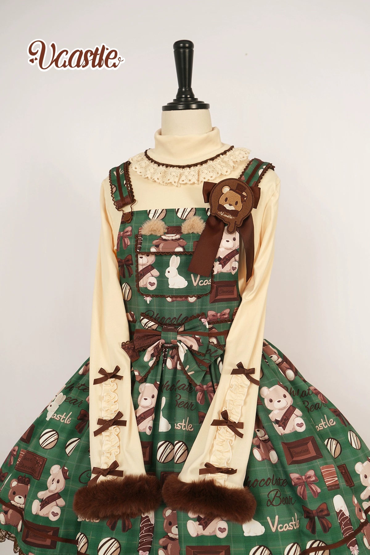 (Buy for me) Vcastle~Sweet Lolita High-neck Long Sleeve Sweater   
