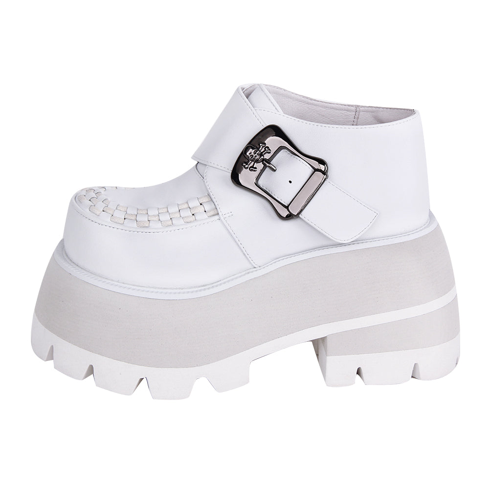 Angelic Imprint~Punk Lolita White Platform Shoes   