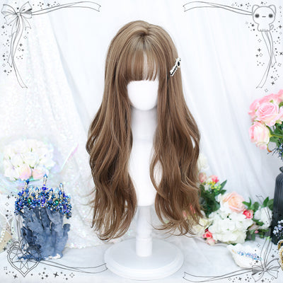 Dalao Home~Gentle Daily Lolita Long Curly Wig t385 honey tea flax  