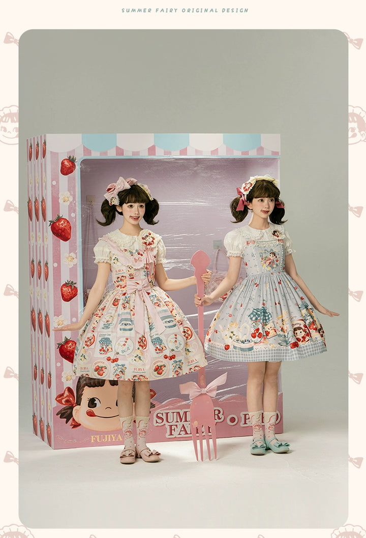 Summer Fairy~IP Collab Kawaii Lolita JSK Shirt Candy Box Hat   