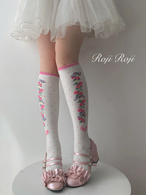 Roji Roji - Autumn Sweet Lolita Cotton Thigh-high Socks 15730:211710