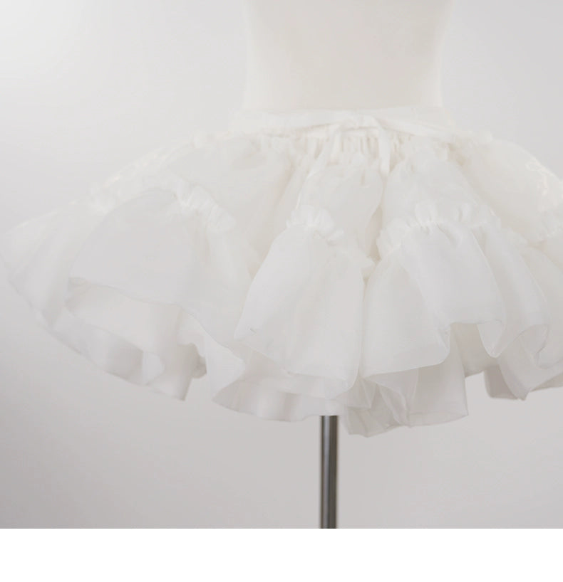 OCELOT - White Puffy Lolita Petticoat | 11.8" (30 cm) Length 44143:796724