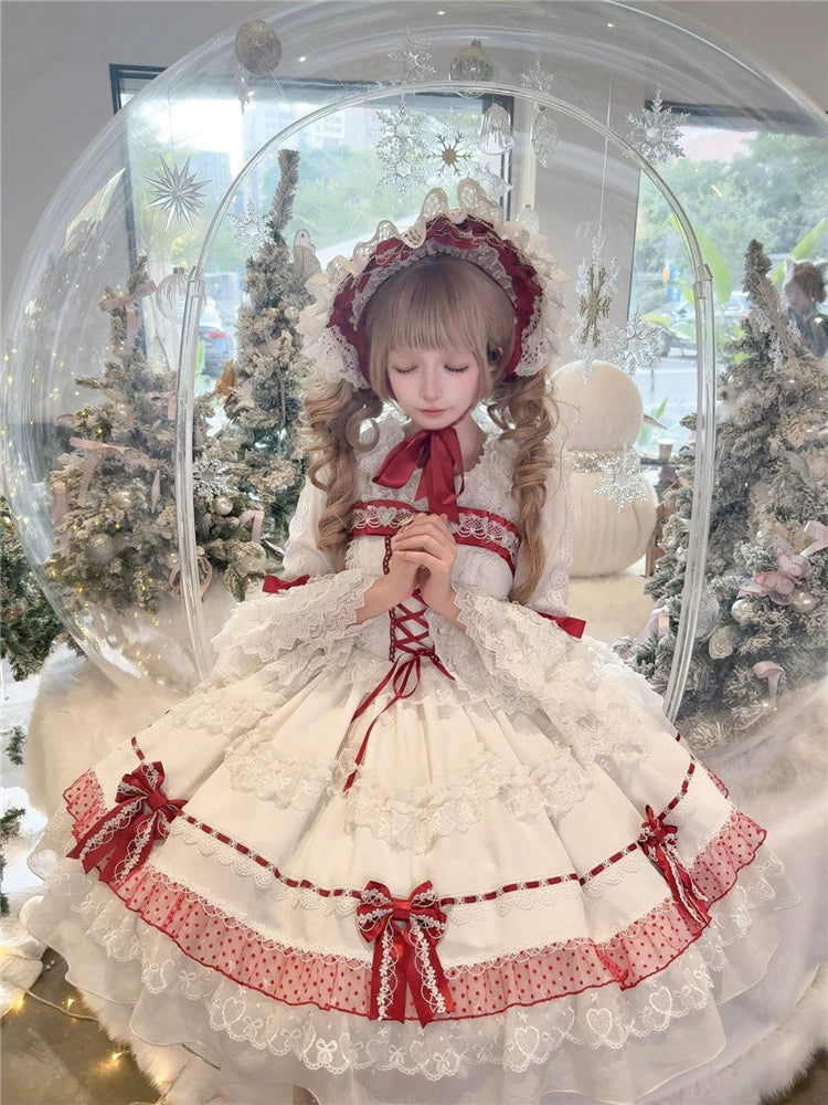 To Alice~Dear dolls~Sweet Lolita JSK Suit Princess Lolita Blouse and BNT