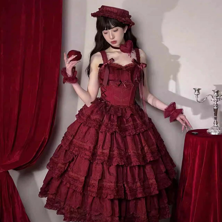 MEEKWIND~Miss Flora~Elegant Lolita Headdress Solid BNT & Choker & Hat