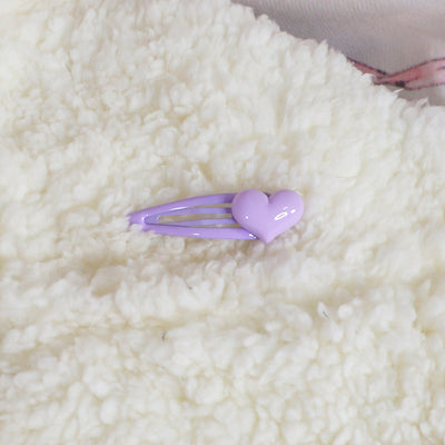 MaoJiang Handmade~Sweet Lolita Love Hair Clip violet  