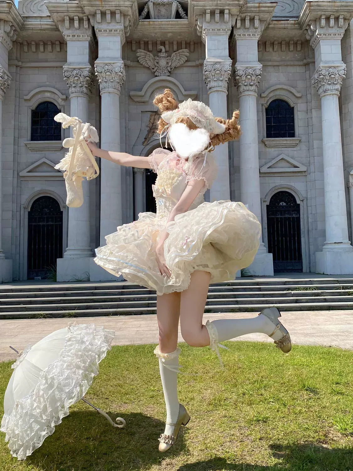 Butterfly Ballet - Sweet Lolita JSK Dress, Layered Tulle Hem