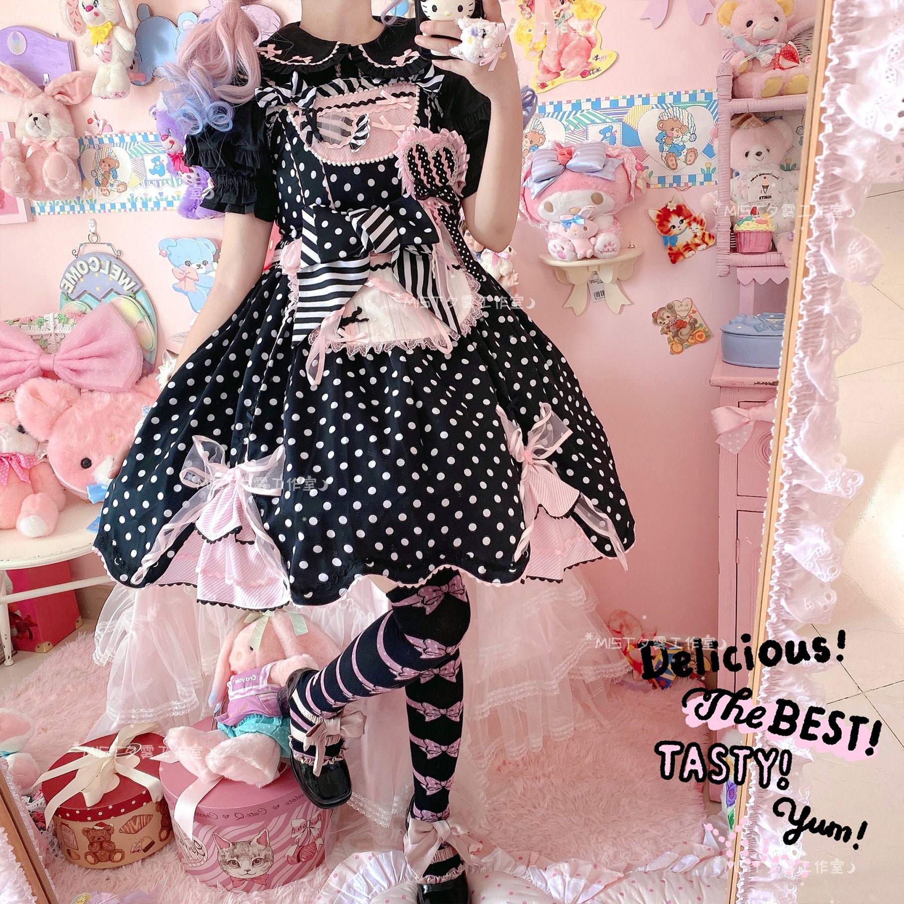 MIST - Creamy Condensed Milk - Kawaii Lolita Shirt Soft Girl Short-sleeved