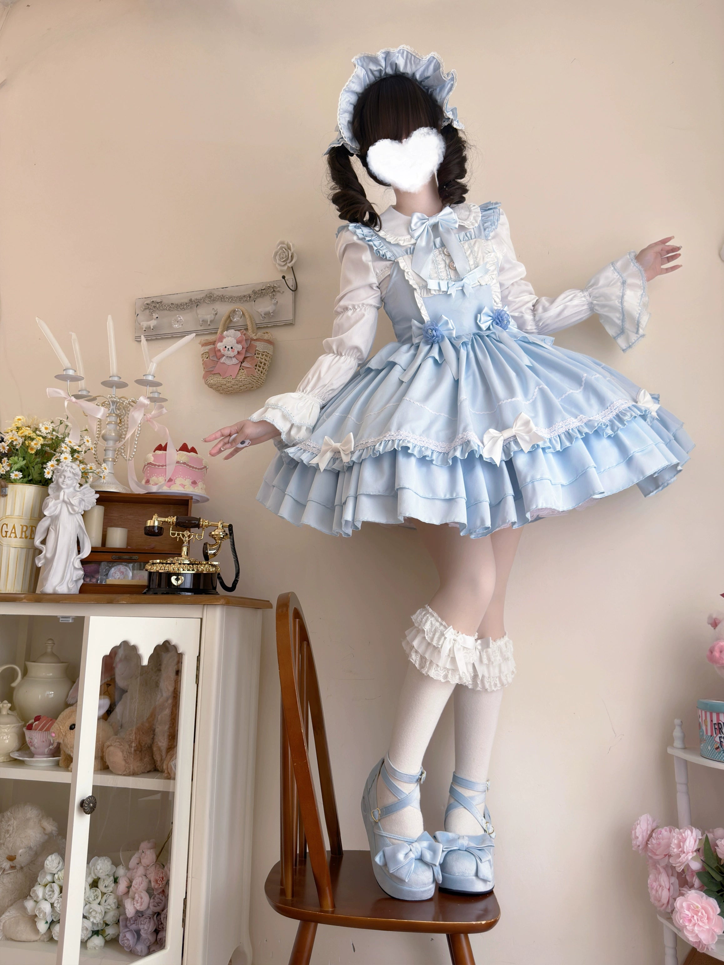 Hanguliang - Paper Shell Cake - Sweet Lolita JSK Dress Summer Dress