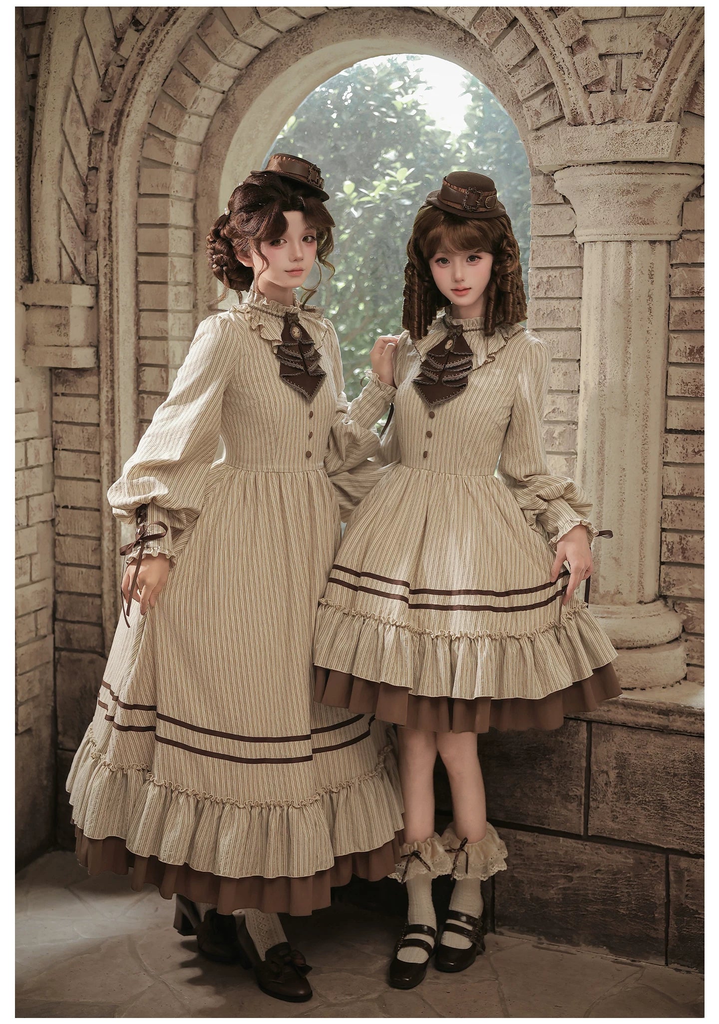 At Sunset - Fall Classic Lolita OP Dress Set, Bustier & Overlayer 45930:868531
