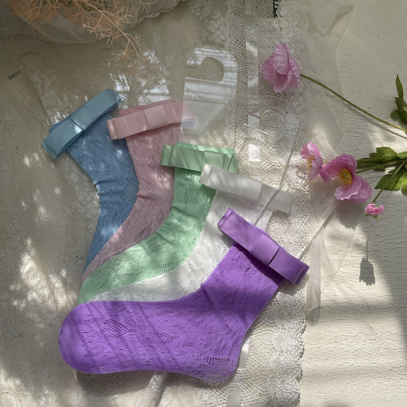 WAGUIR~Sweet Lolita Ballet  Kownot Lace Socks   