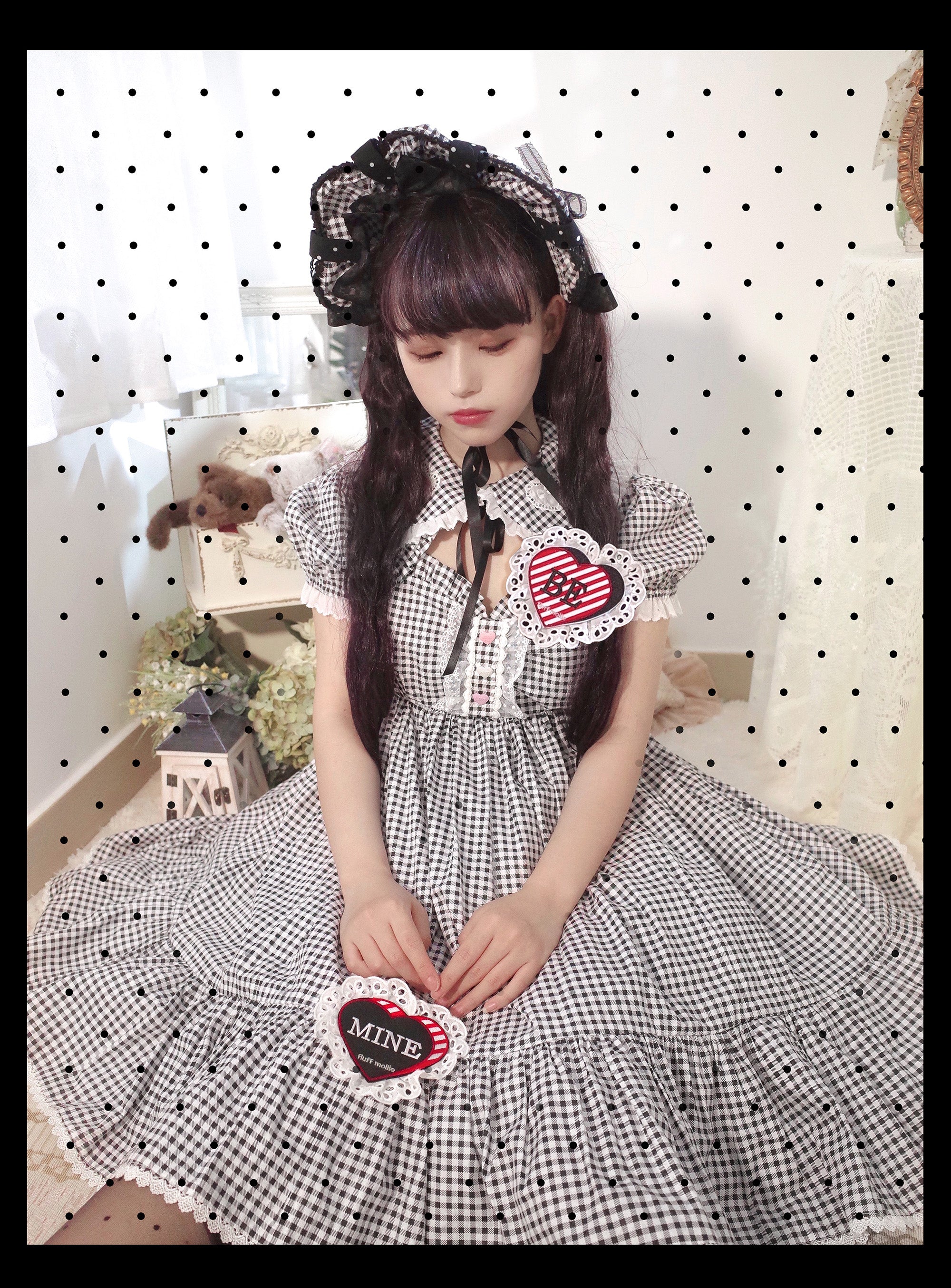 Fluff Mollie~Split Pea Breakfast~Kawaii Lolita Cotton JSK 16742:748945