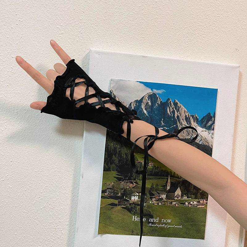WAGUIR~Kawaii Lolita Wrist Cuffs DIY Gloves   