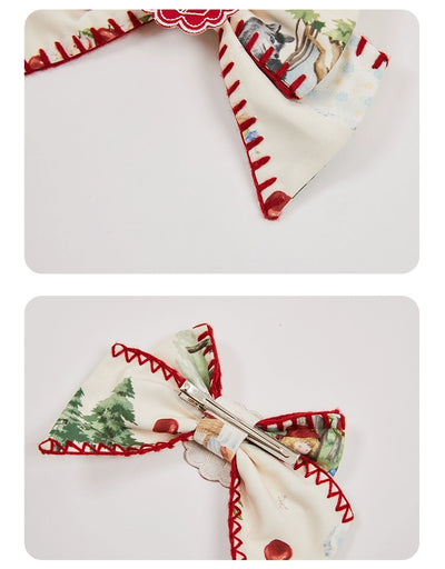 (Buyforme)Summer Fairy~Red Riding Hood Series Accessories Flower Hairband Bnt Brooch Socks   