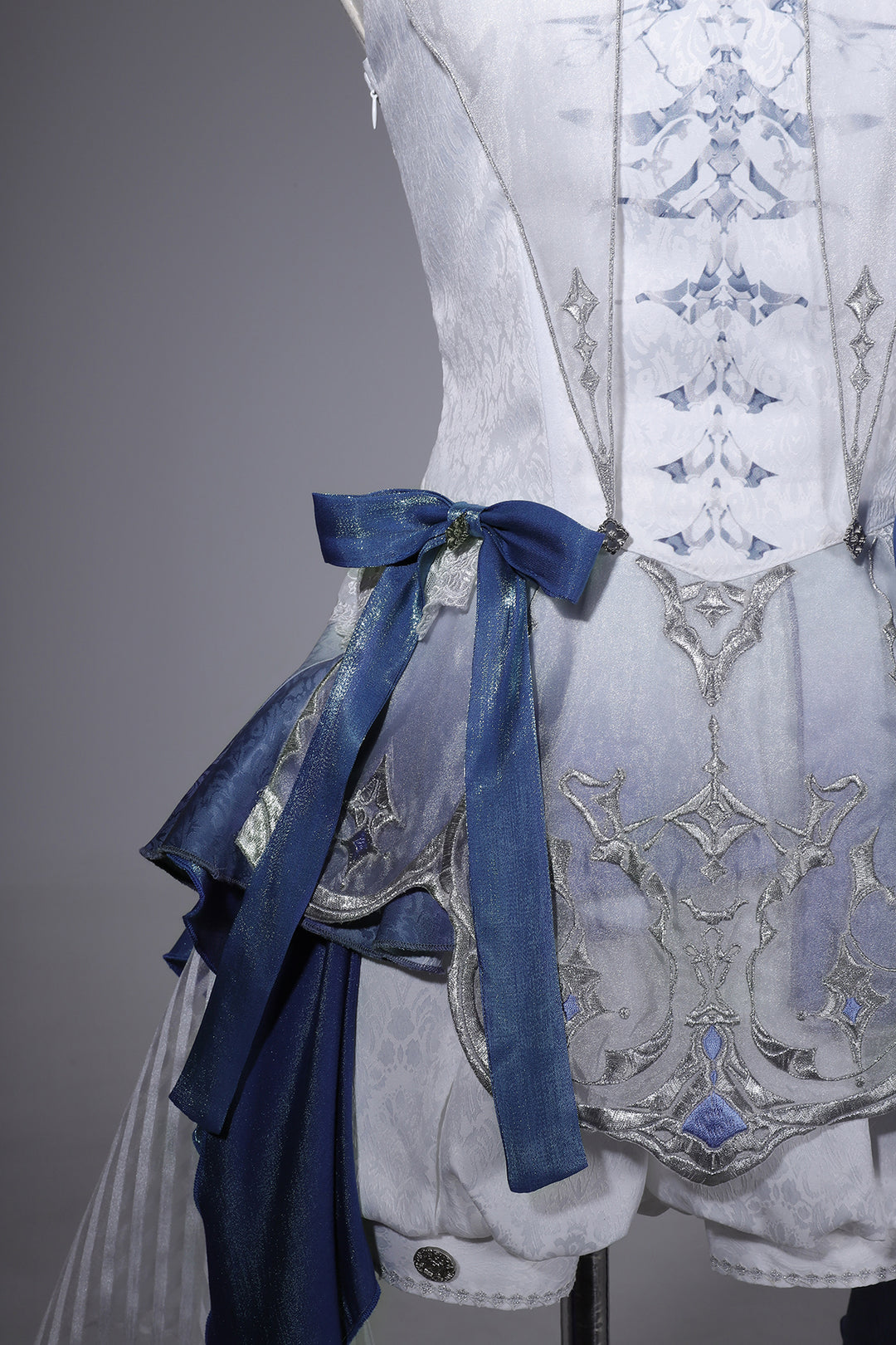 Designer's Gift~Blue Dragon Bone~Ouji Lolita Shorts Suit with Embroidery and Trailing