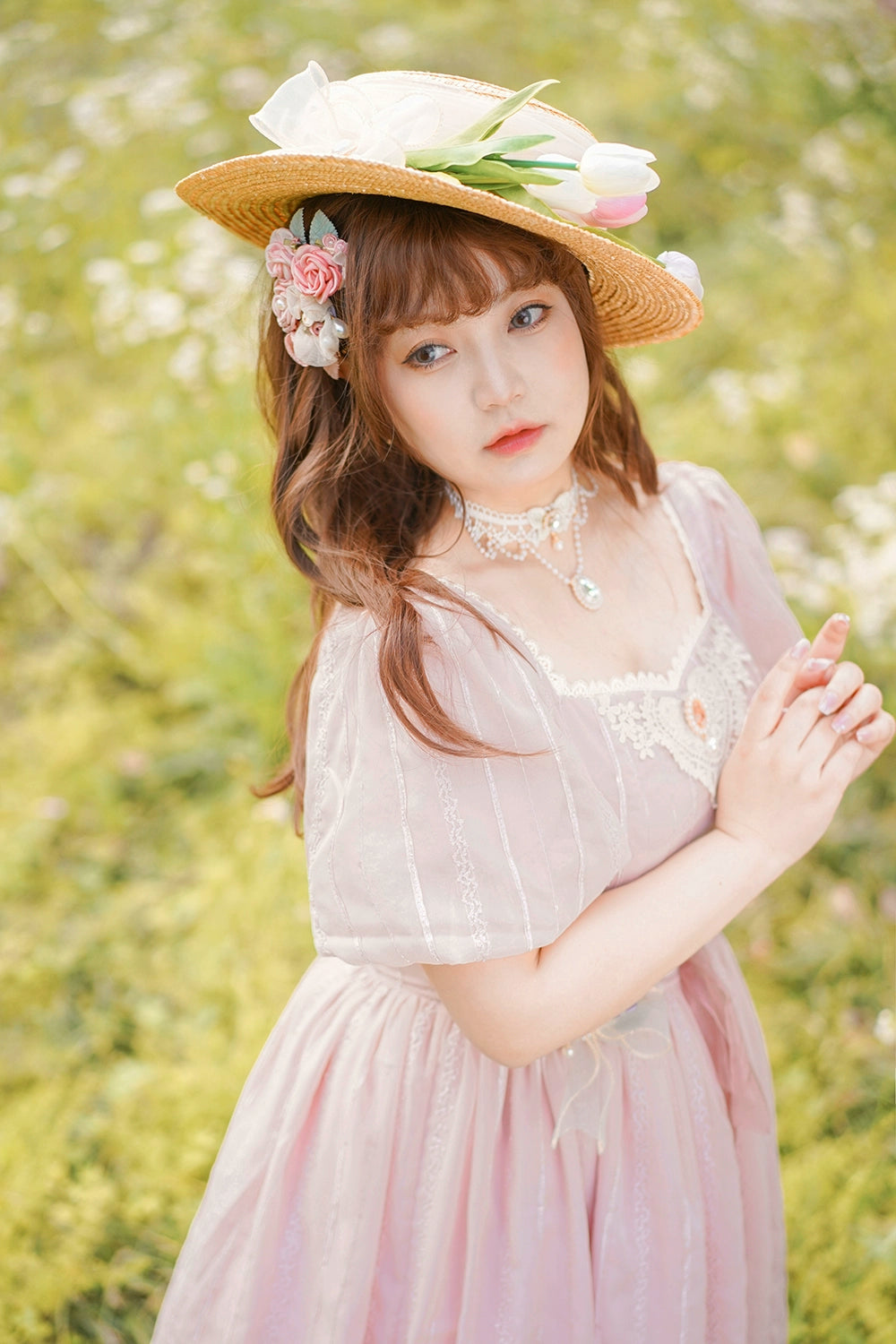 Miss Point - Tulip - Classic Lolita OP Dress Short Sleeve Dress Multicolors